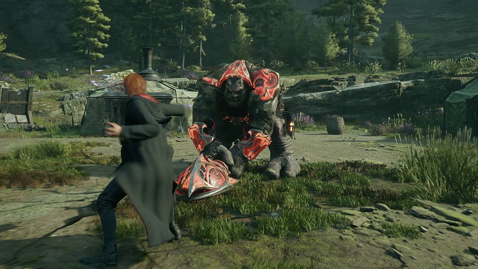 hogwarts legacy troll fight