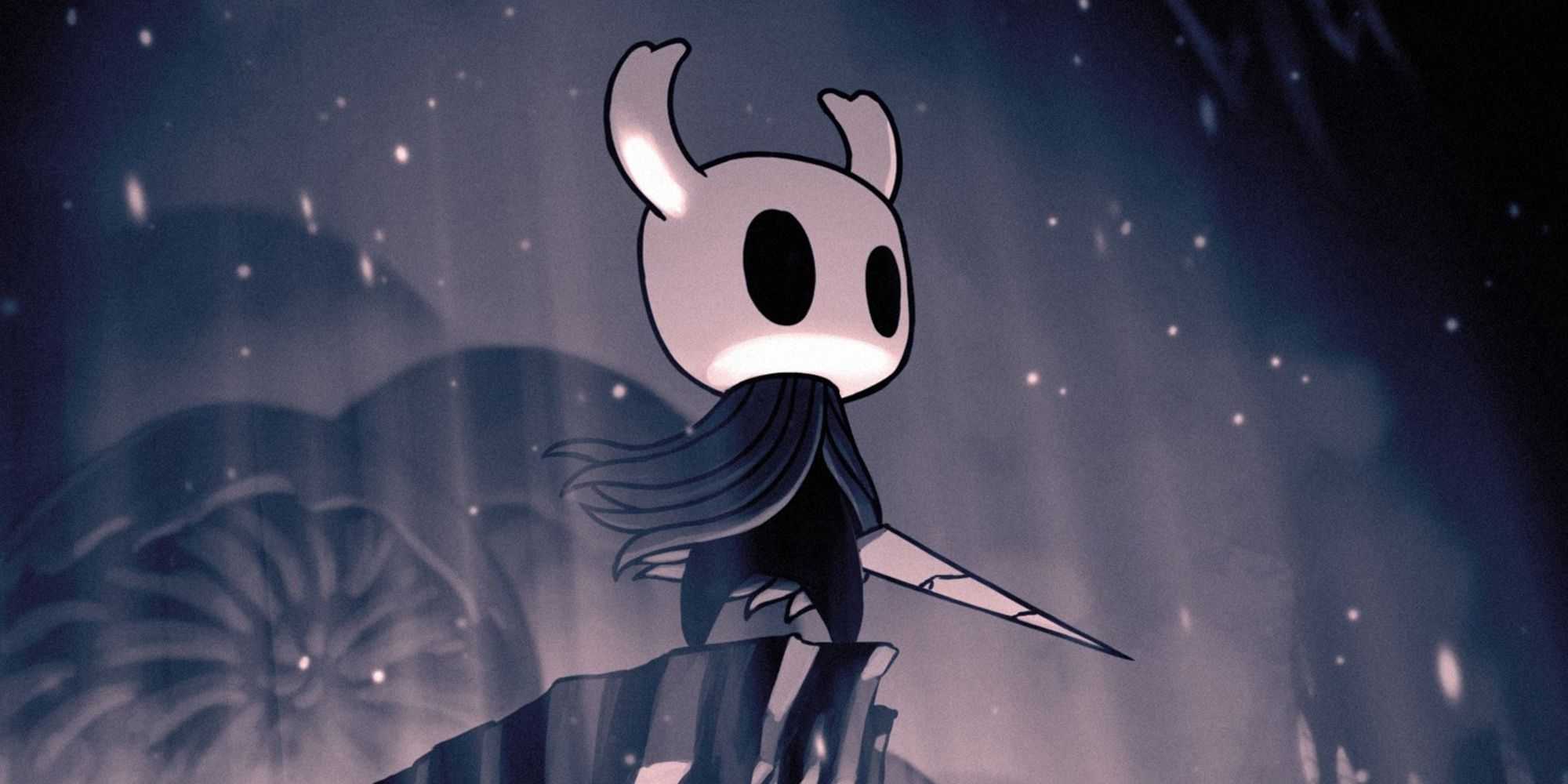 Hollow Knight Image Showing The Vessel Main Character Up Close