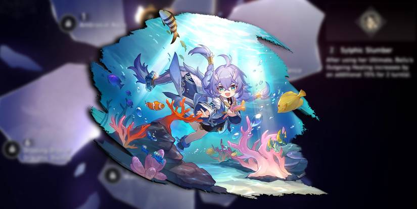 Honkai Star Rail - Bailu PNG On Top Of Image Of Bailu Eidolon Screen