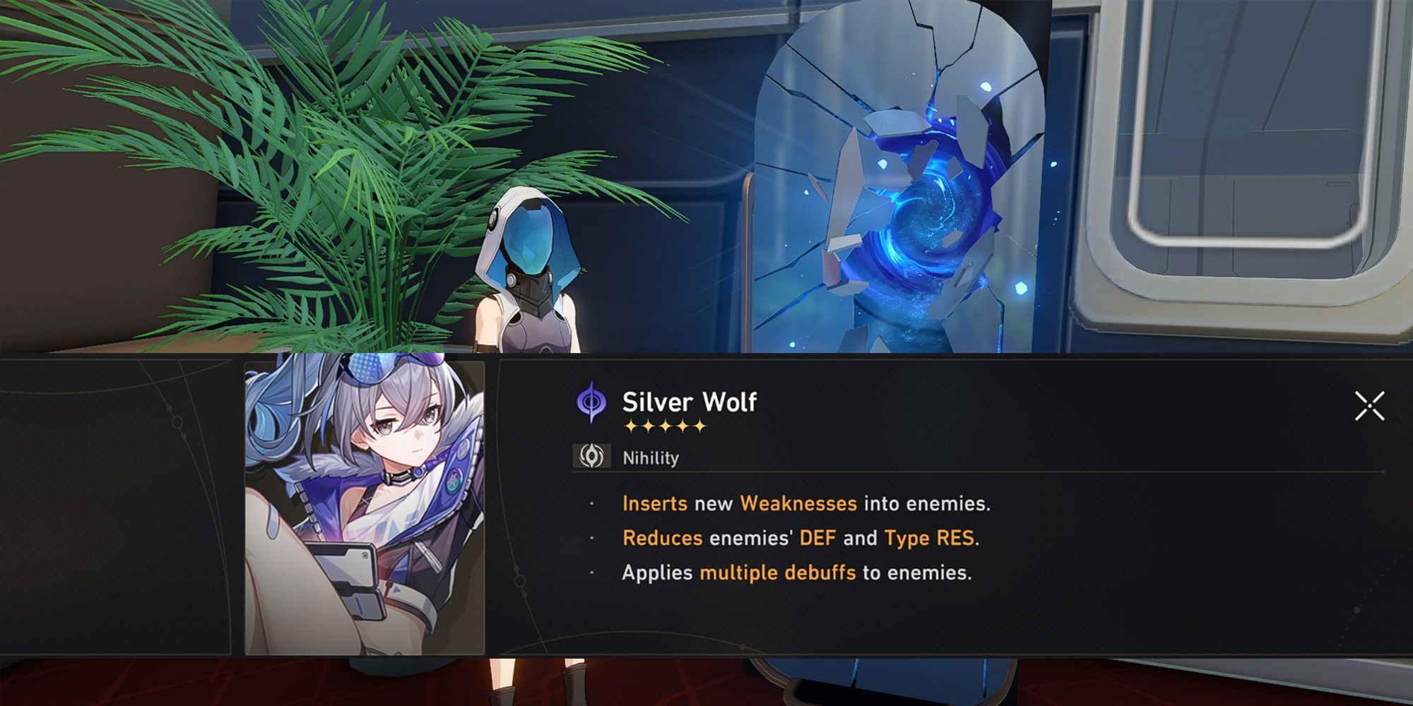 Honkai Star Rail - Mockup Of Trial Character Explanation On Top Of Forgotten Hall Entrance Mirror