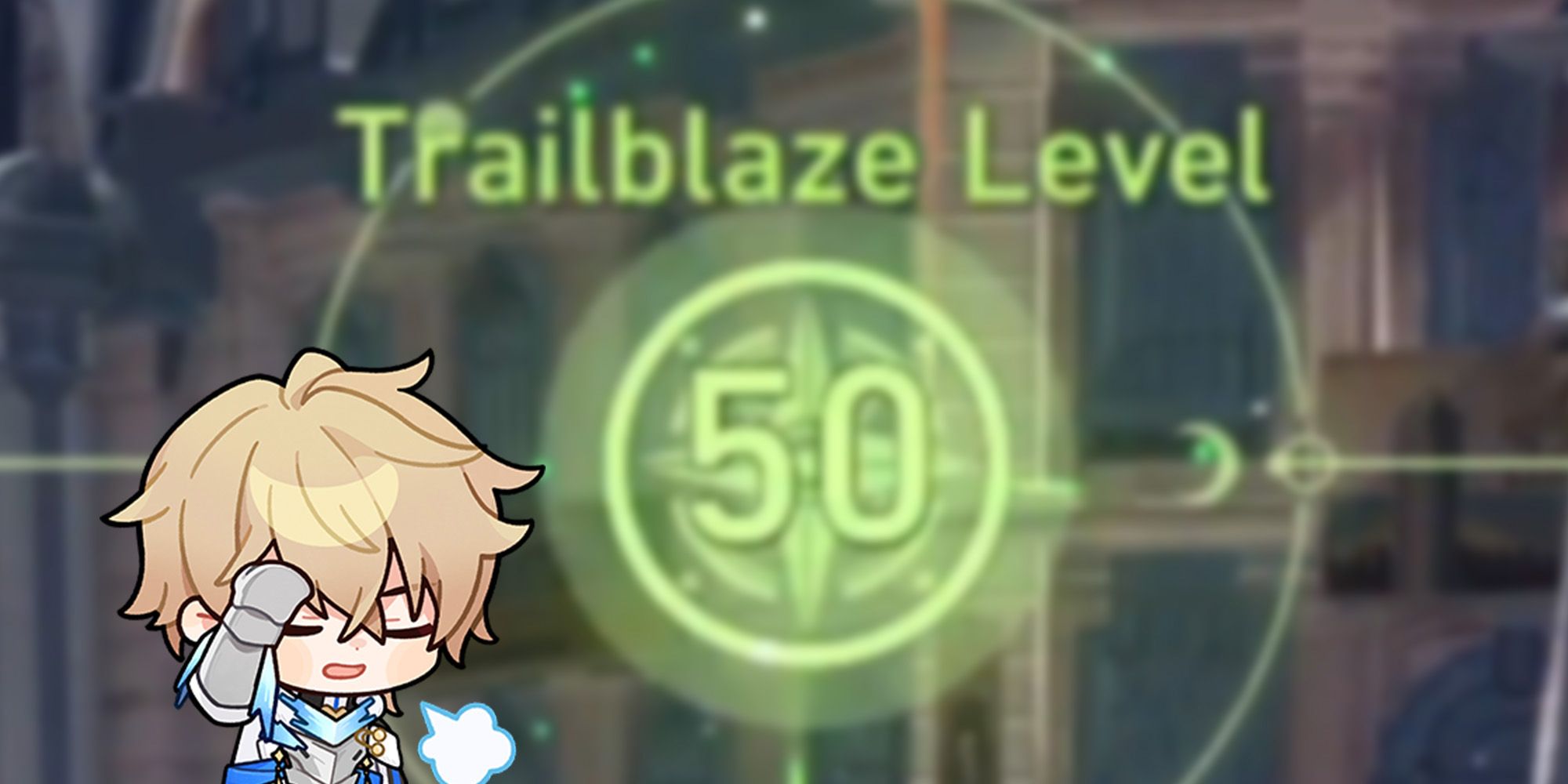 Honkai Star Rail - Reaching Trailblaze Level 50 with a stick of a tired Gepard on top