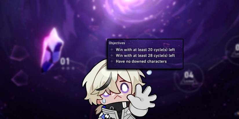 Honkai Star Rail - The requirements for a Memory of Chaos Level With A Arlan Sad Sticker On Top