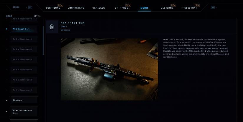 The M56 Smartgun from Aliens: Dark Descent