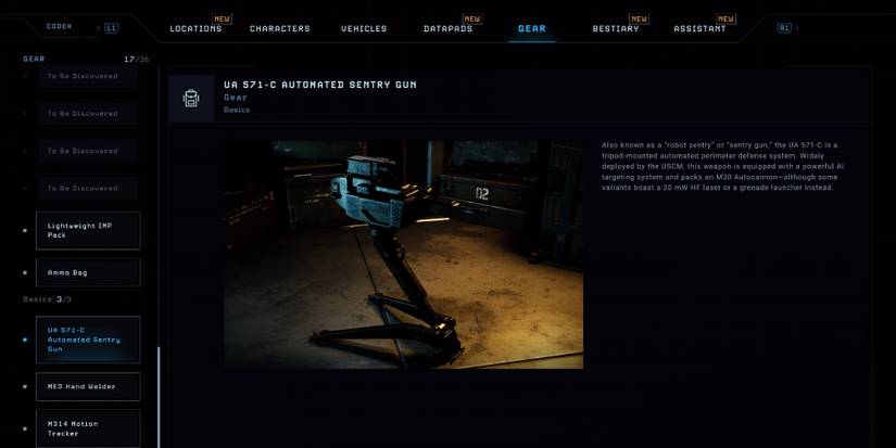 The UA 571-C Automated Sentry Gun from Aliens: Dark Descent