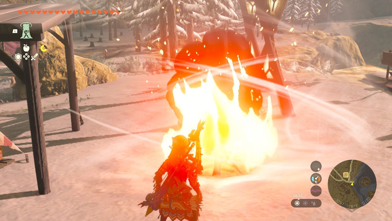 Zelda Tears of the Kingdom_Hylian Pinecone Burn