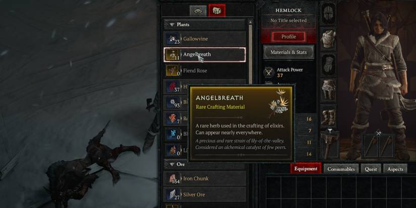 inventory with angel breath diablo 4