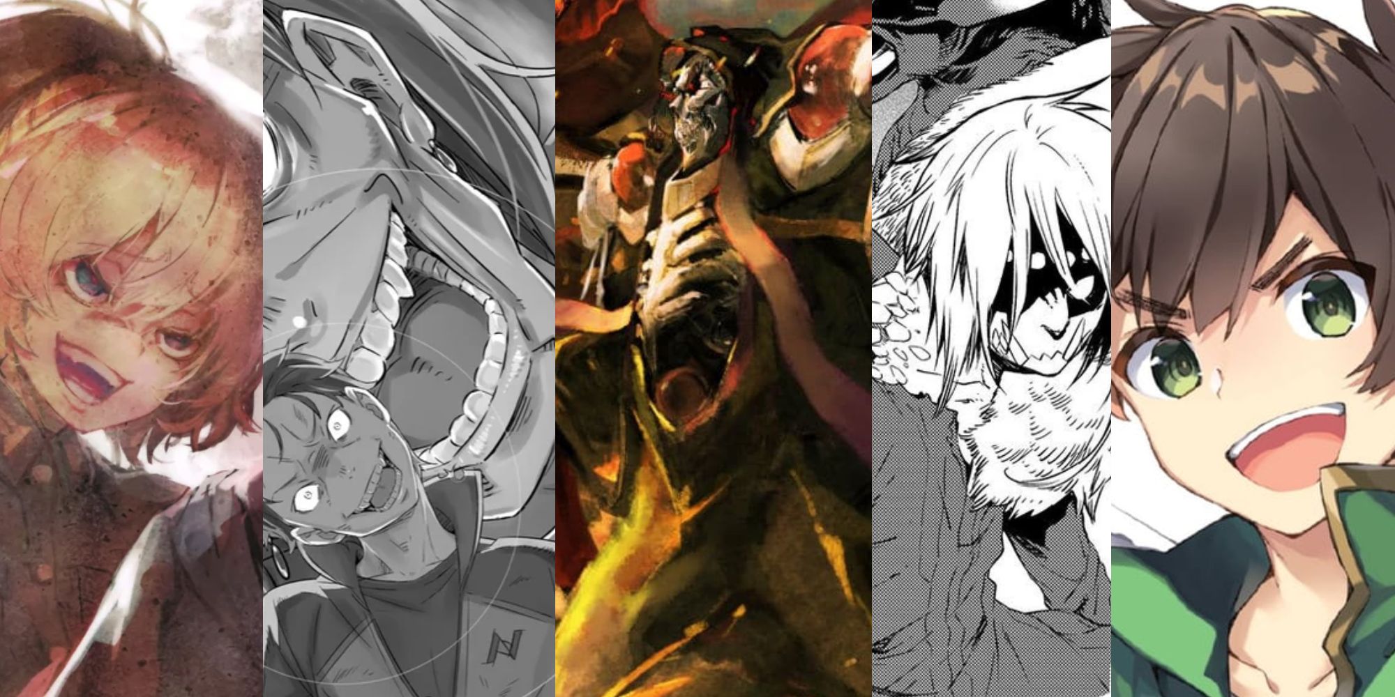 The Saga of Tanya the Evil, Re:Zero, Overlord, Tensei Shitara, Konosuba