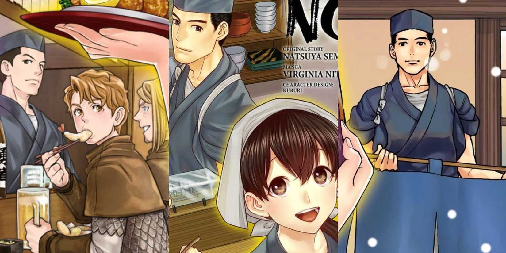 Isekai Izakaya Nobu cover art of light novels and manga