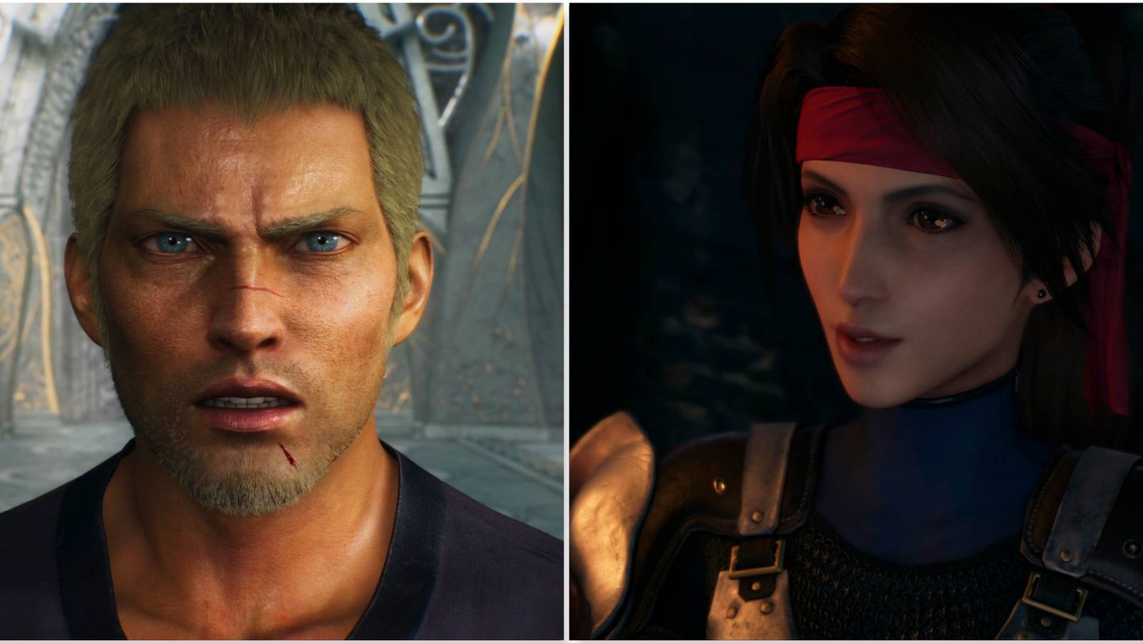 Jack in Stranger Of Paradise Final Fantasy Origin and Jessie in Final Fantasy 7 Remake