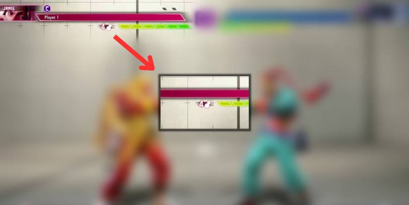 image showing the drink level of jamie in street fighter 6.