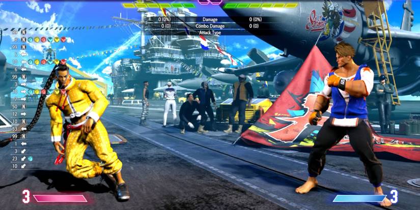 image showing jamie doing his sleeping taunt in street fighter 6.