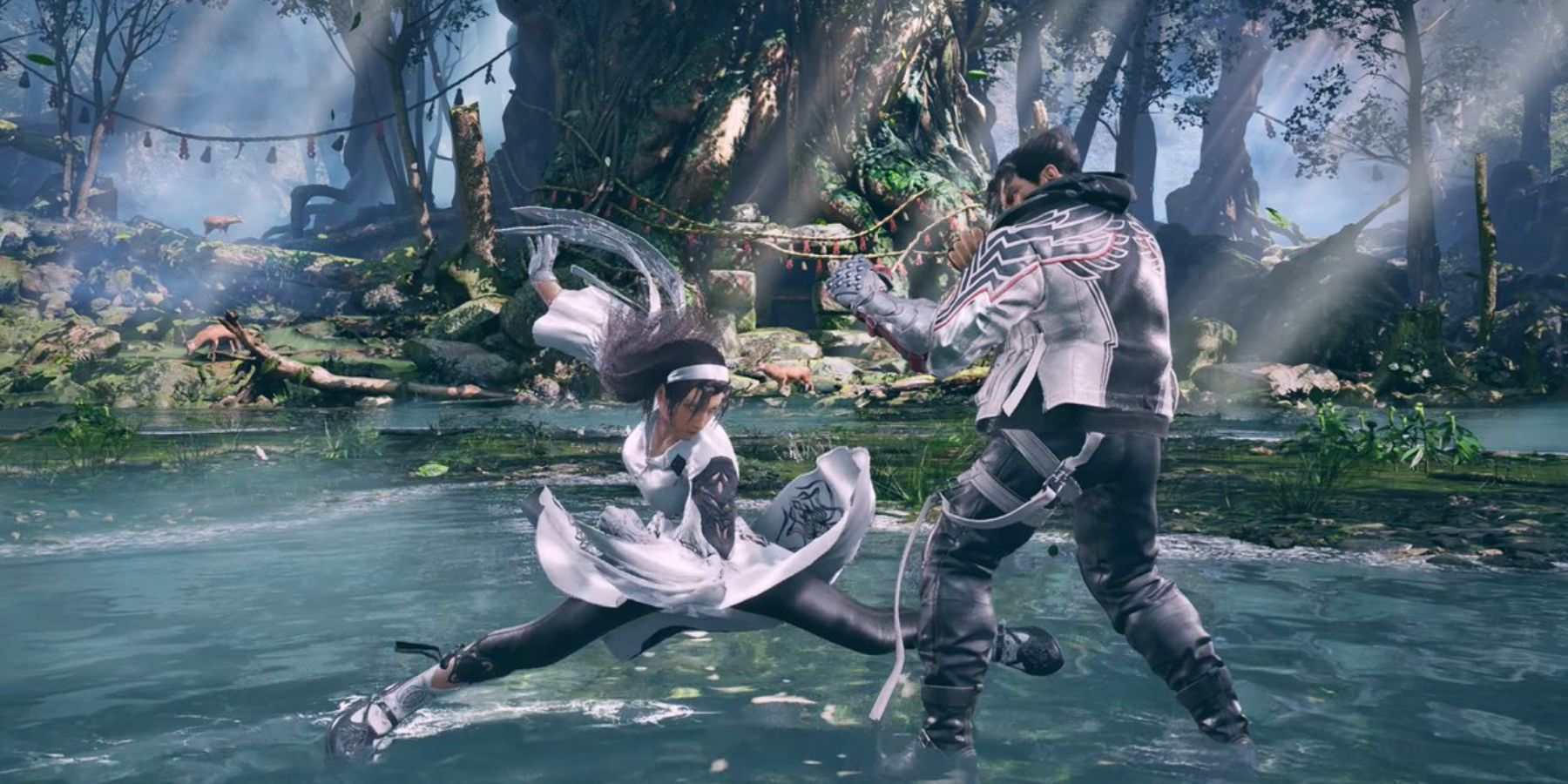 Jun Kazama attacking Jin Kazama