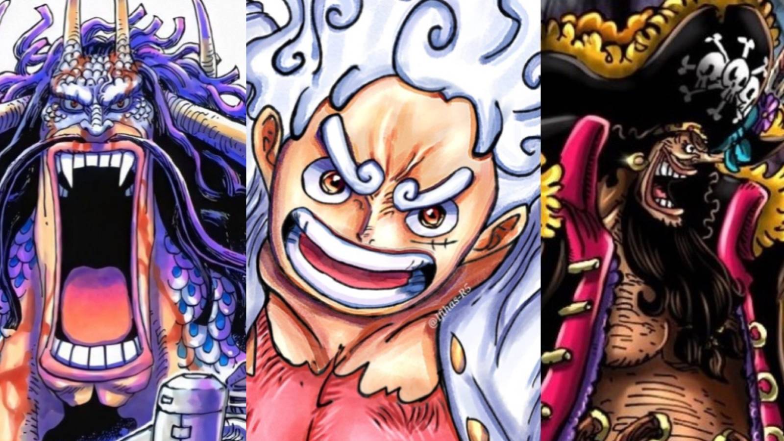 Kaido luffy blackbeard one piece