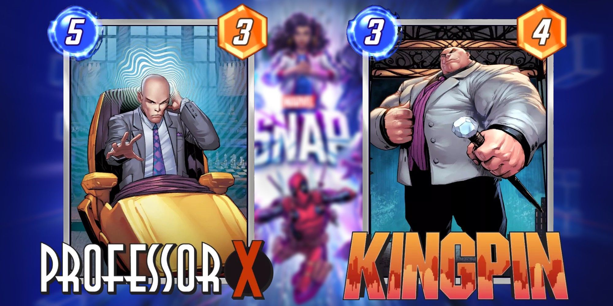 professor x and kingpin cards