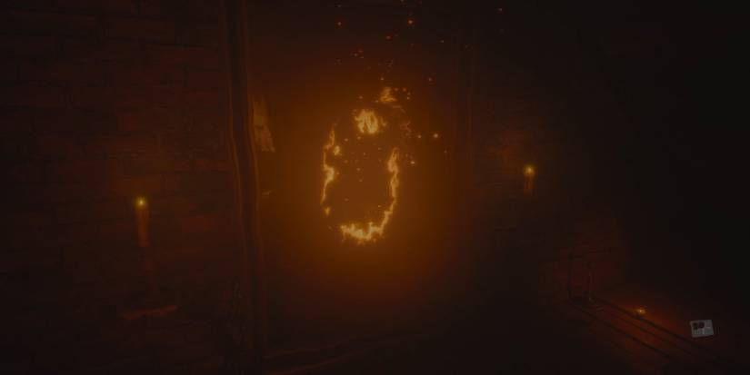 layers of fear - lantern - burning painting 