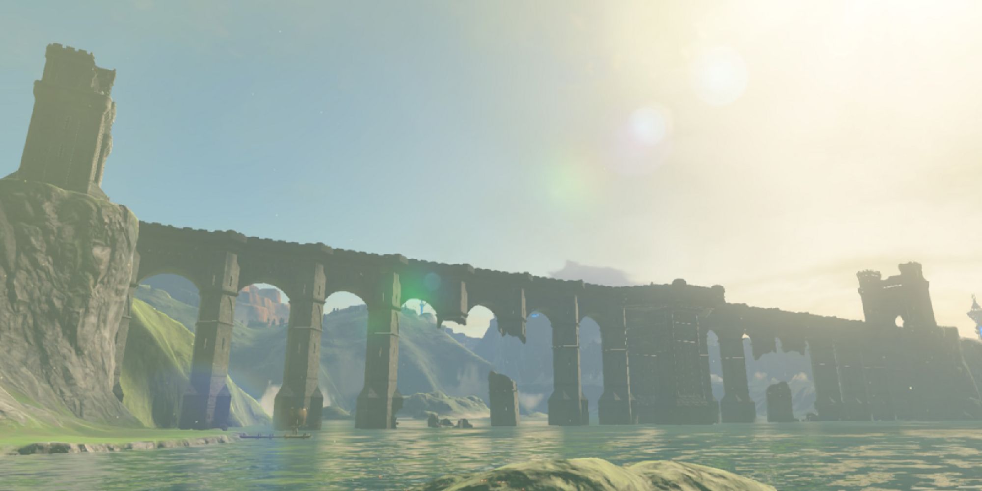 The Bridge of Hylia in The Legend of Zelda: Breath of the Wild.