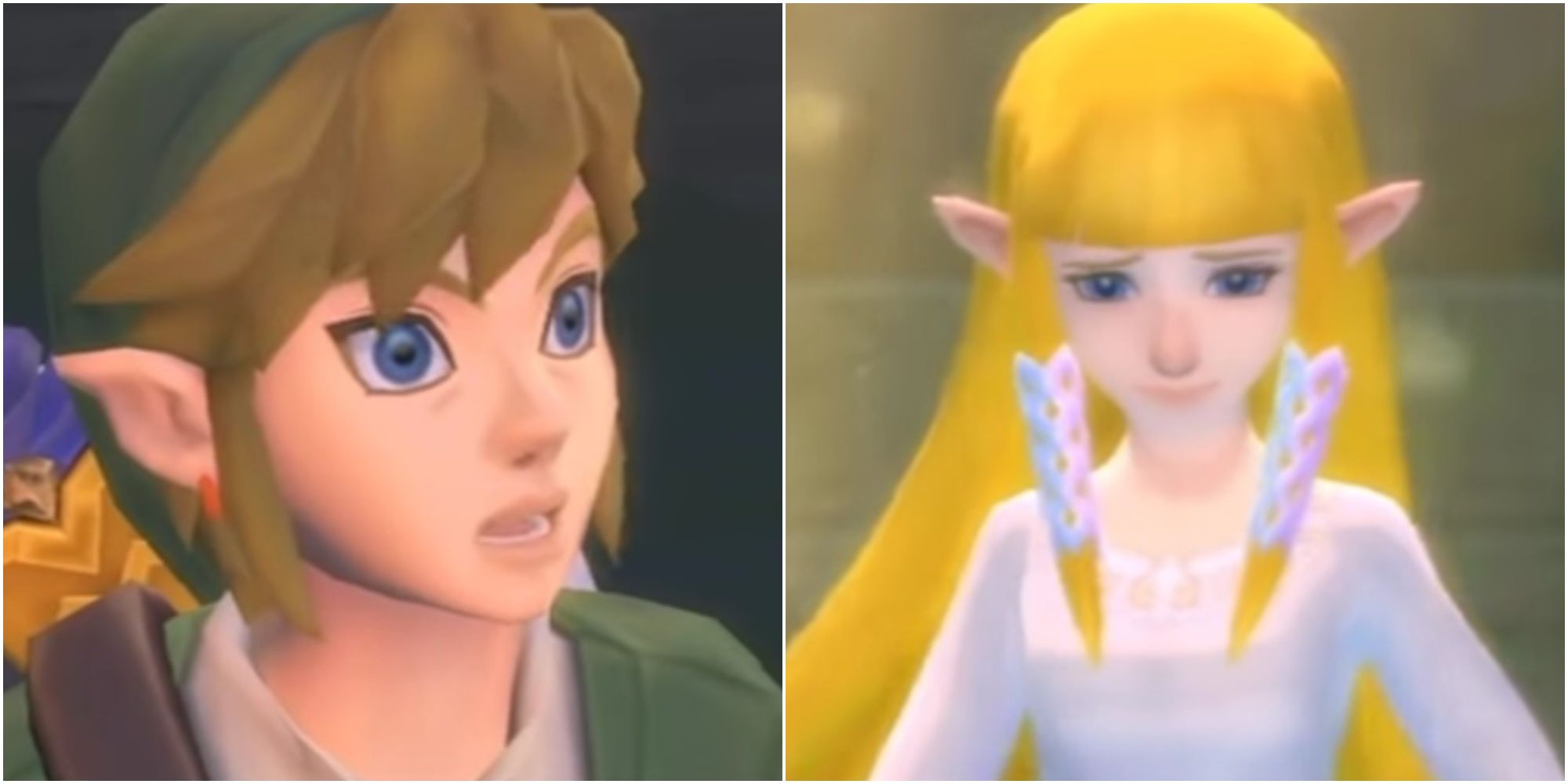 Link and Zelda in Legend of Zelda: Skyward Sword
