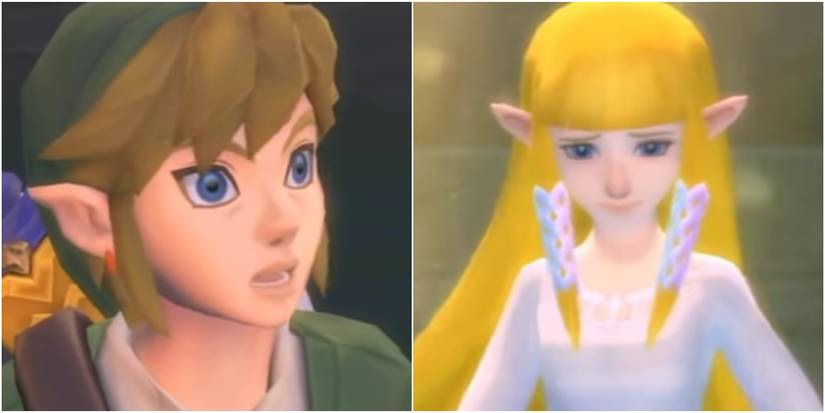 Link and Zelda in Legend of Zelda: Skyward Sword