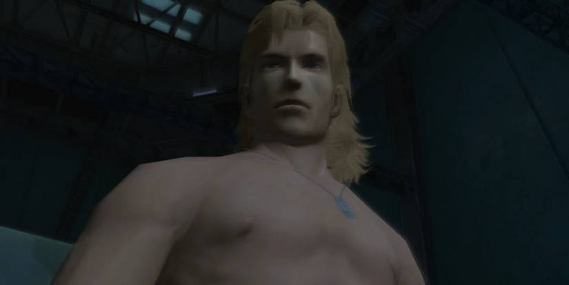 Liquid Snake looking at a distance