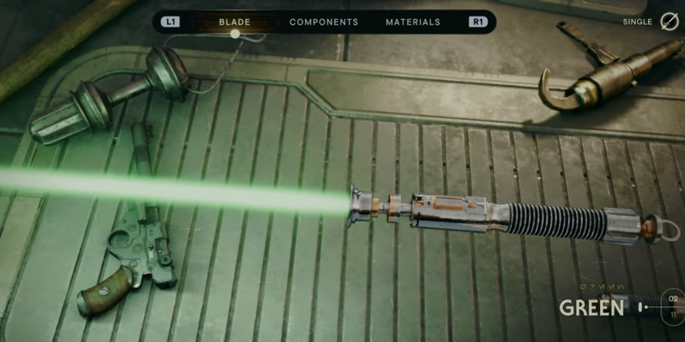 luke skywalker green lightsaber