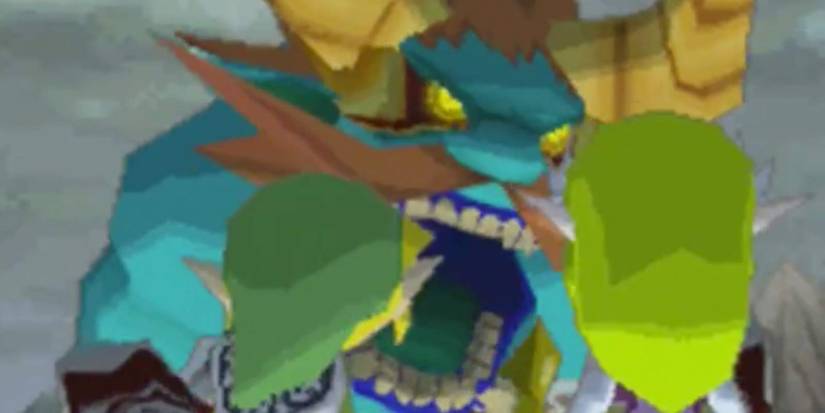 Malladus screaming at Link and Zelda