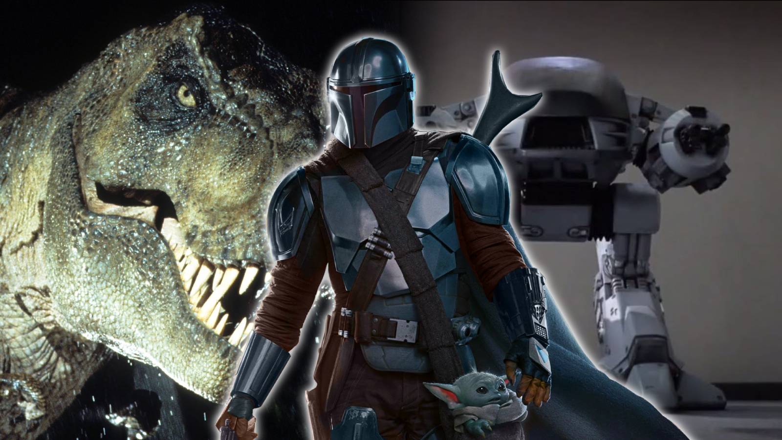 Star Wars The Mandalorian Phil Tippett Din Djarin Jurassic Park t-rex tyrannosaurus rex RoboCop ED-209