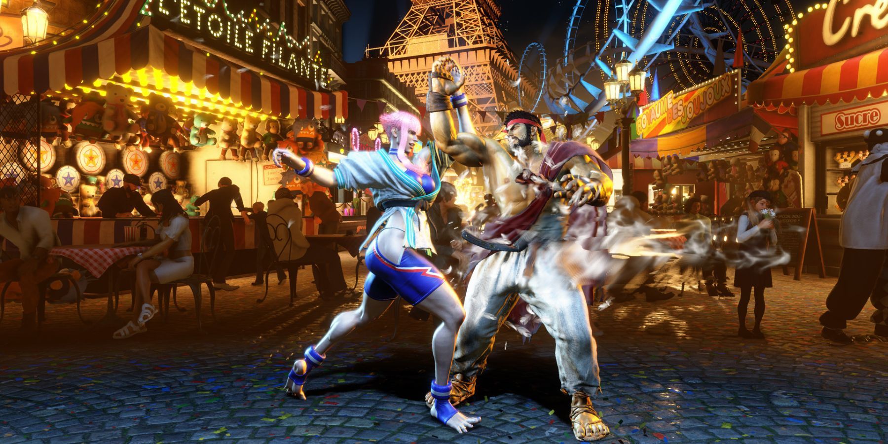 image showing manon performing a combo in street fighter 6.