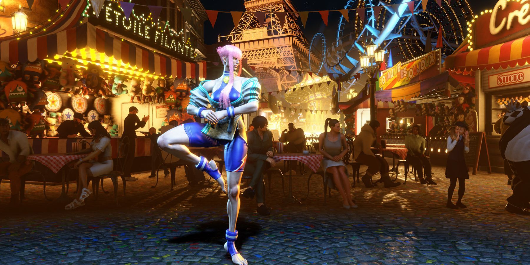image showing manon in the battle field in street fighter 6.