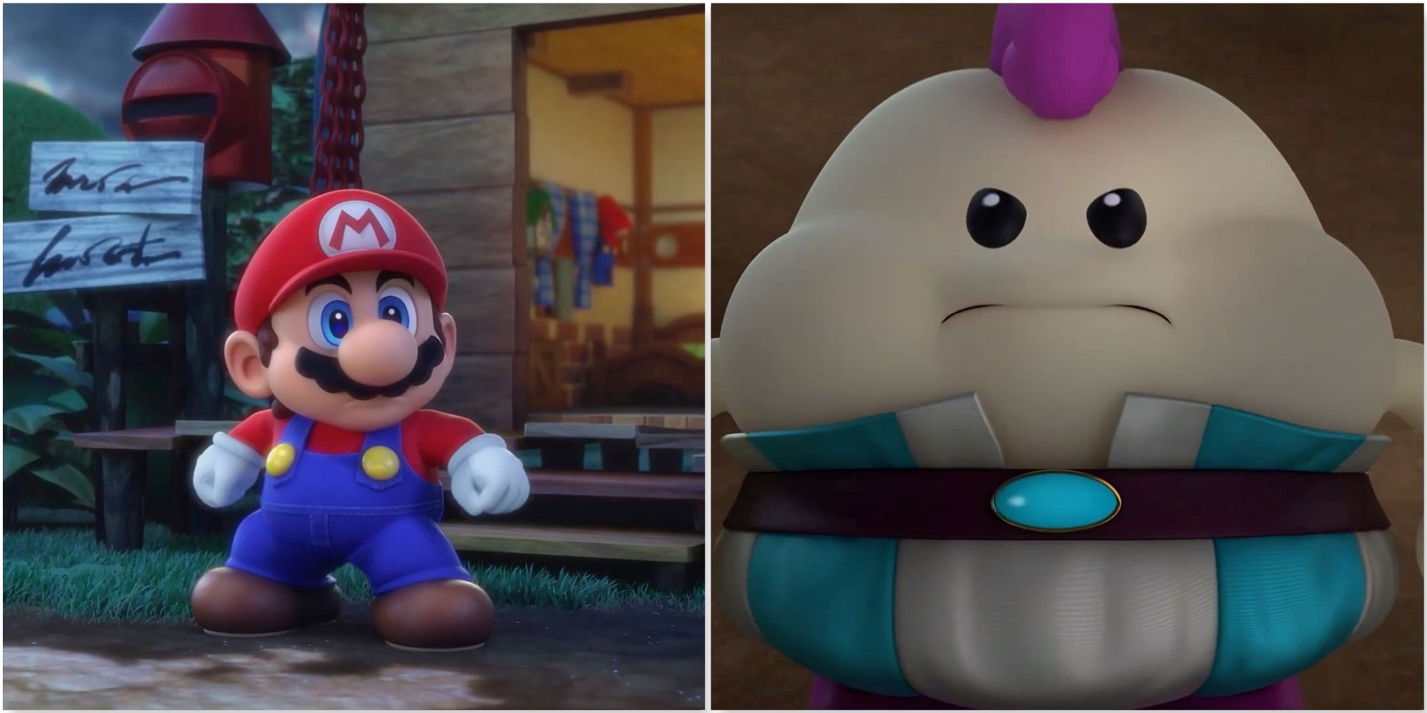 Mario and Mallow in Super Mario RPG Remake