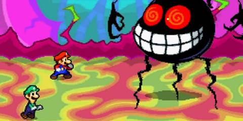 Mario and Luigi facing Fawful in Mario & Luigi: Bowser's Inside Story