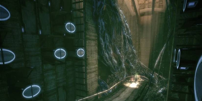The watcher's chamber on Ilos where Shepard meets Vigil in Mass Effect