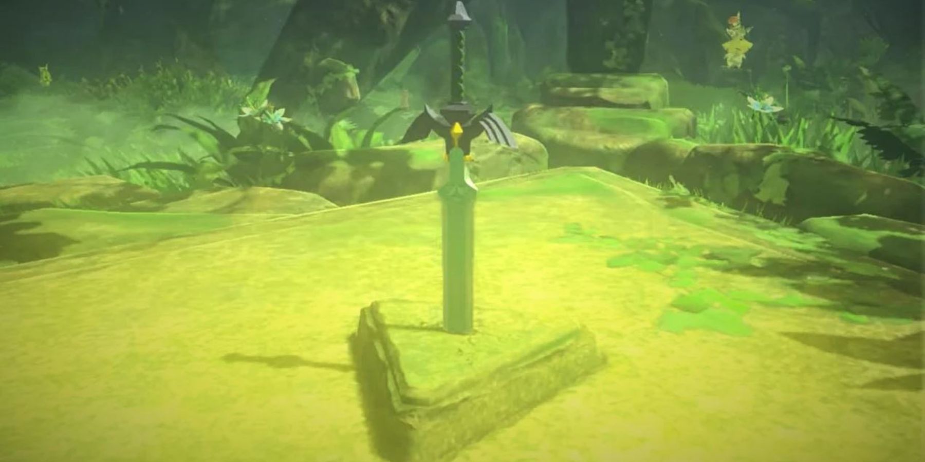 The Master Sword in Korok Forest