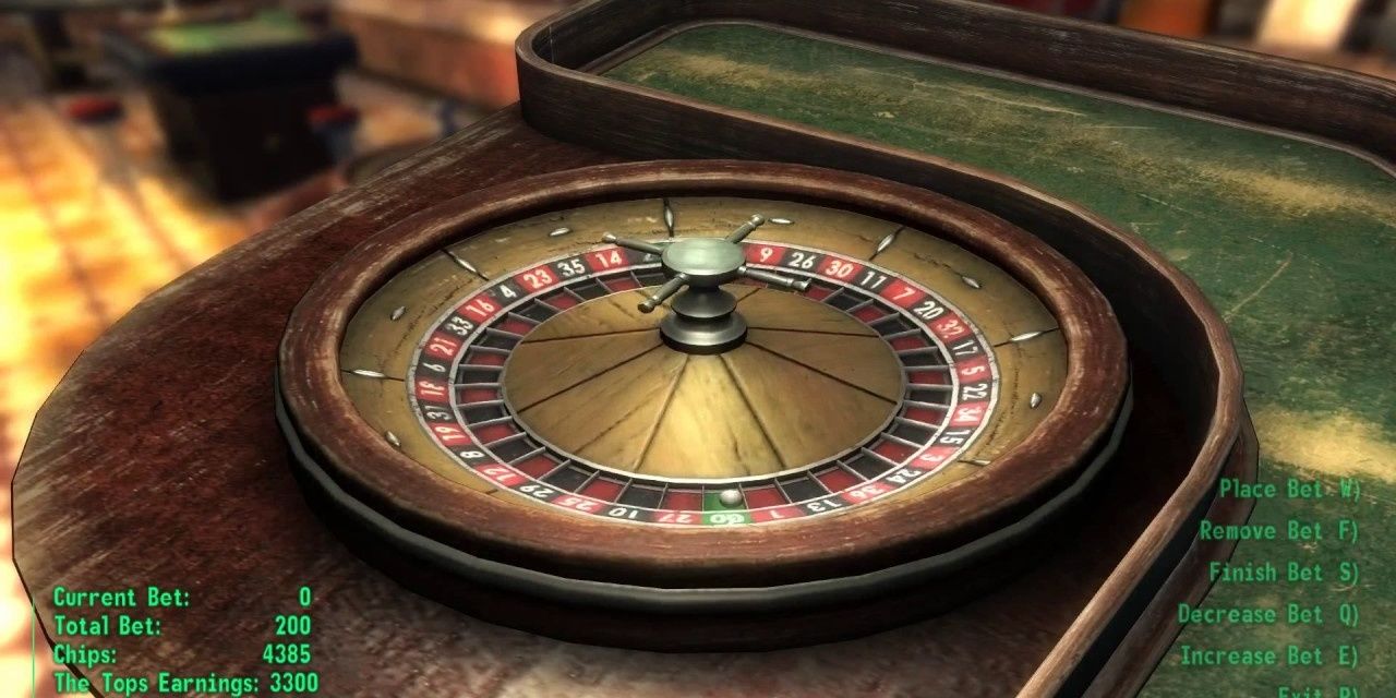 Playing roulette in Fallout New Vegas