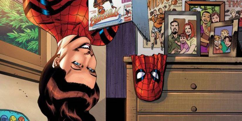 May reading a comic upside-down