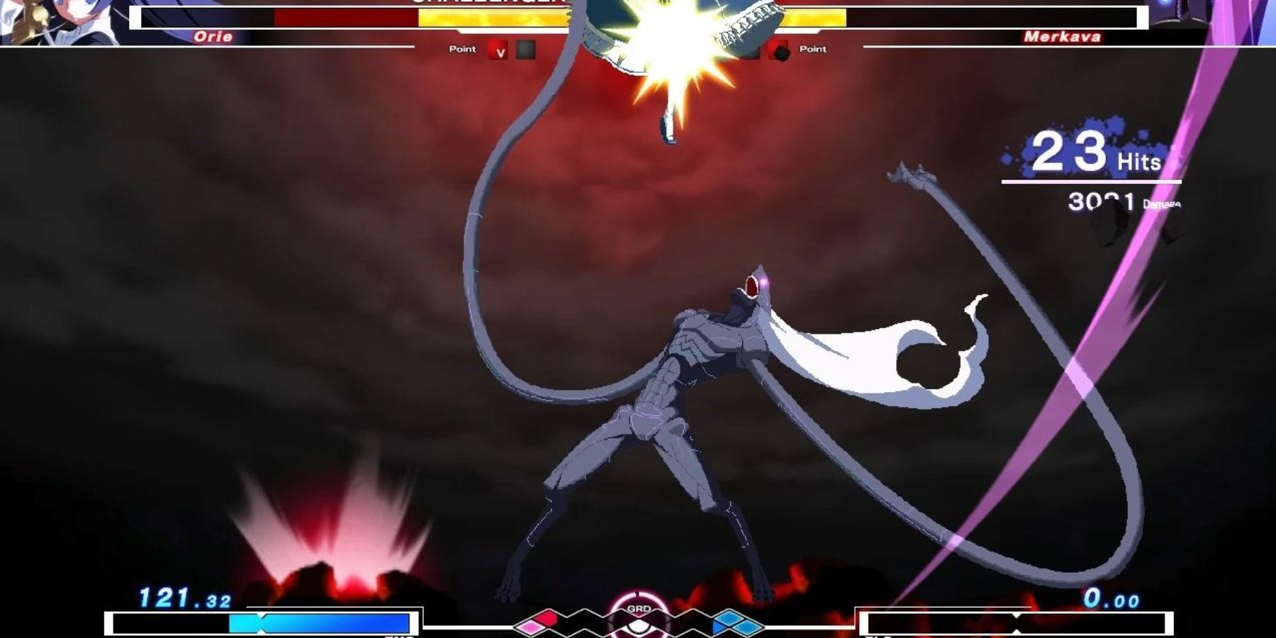 Merkava unleashing a combo