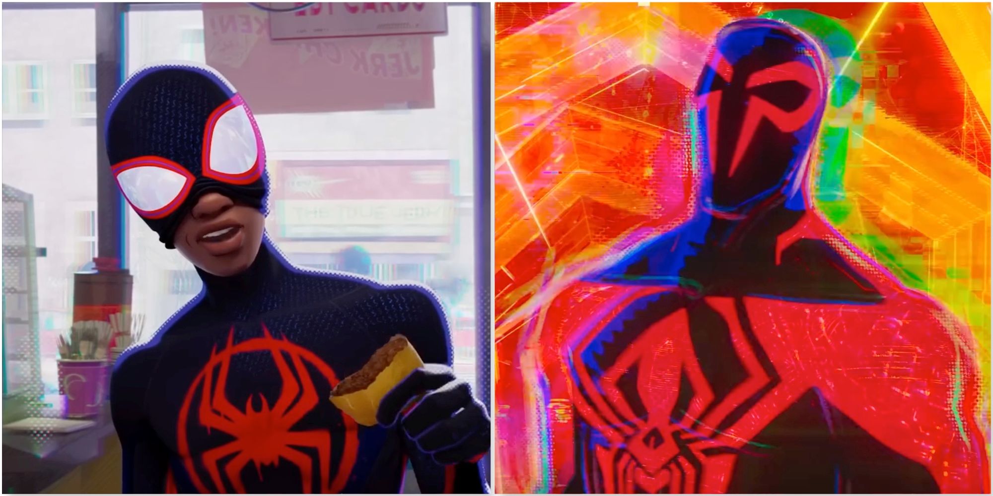 Miles and Miguel in Spider-Man Across the Spider-Verse