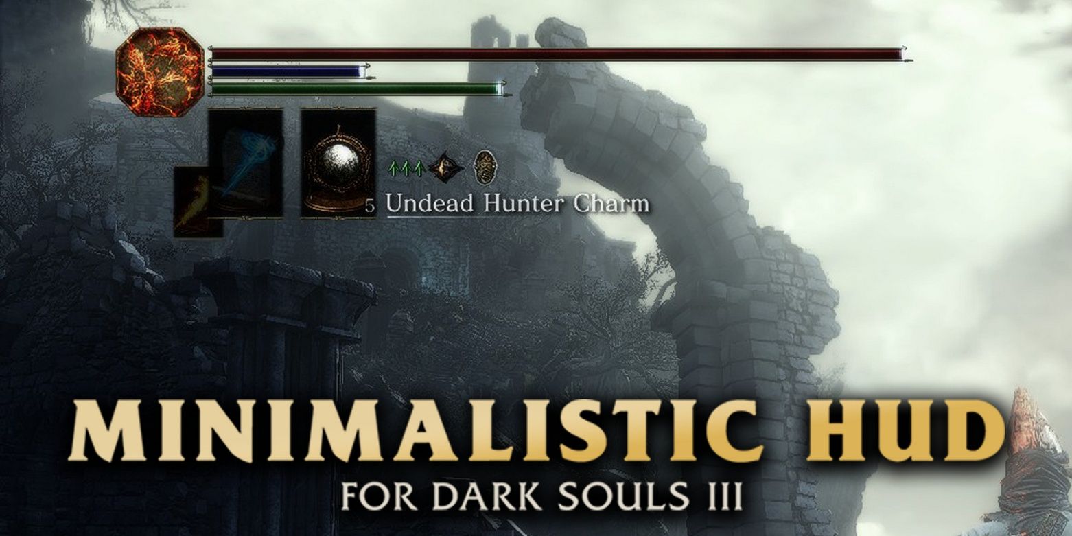 Minimalistic HUD mod for Dark Souls 3