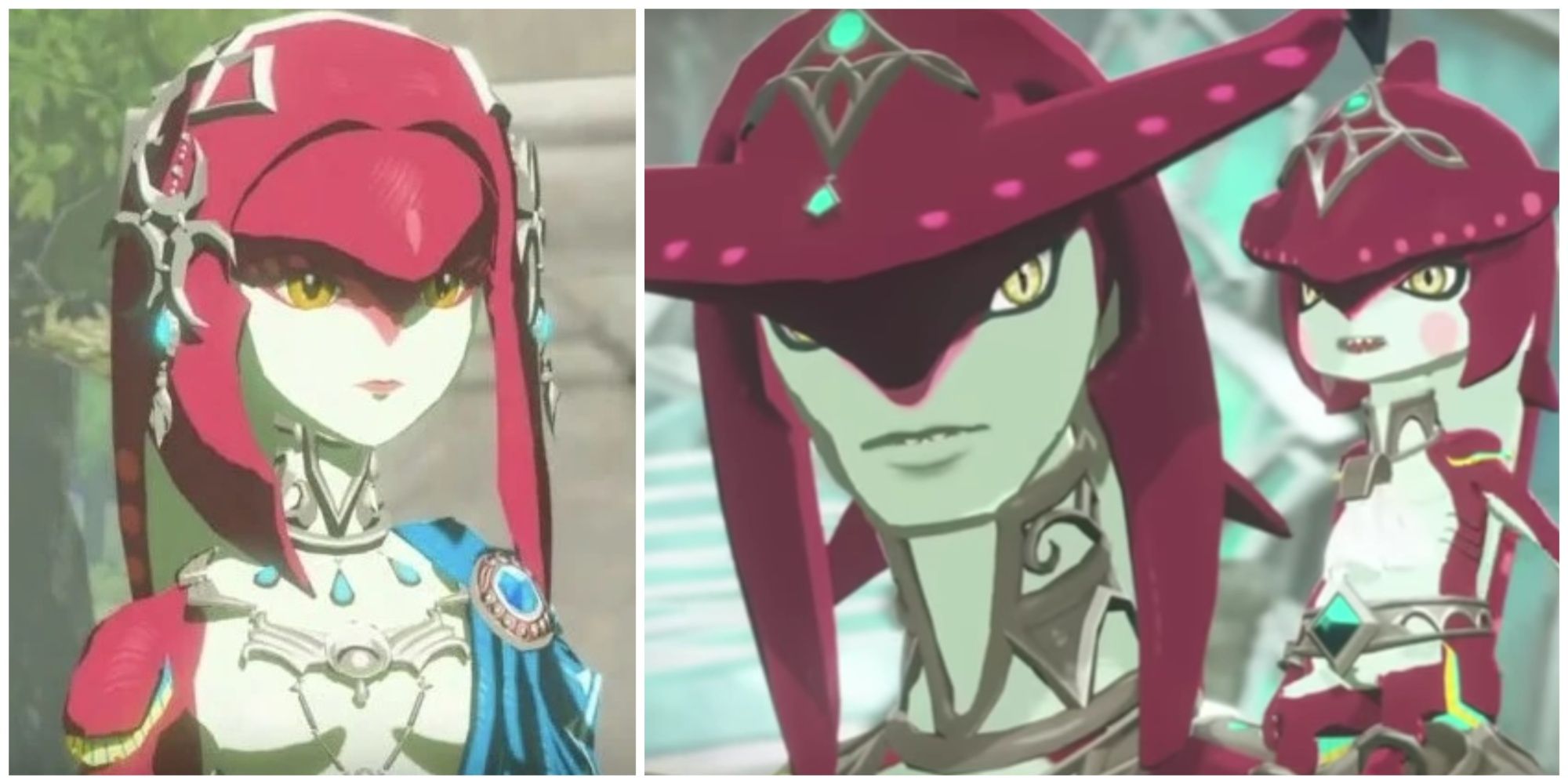 Mipha and Future Sidon in Legend of Zelda: Hyrule Warriors: Age of Calamity