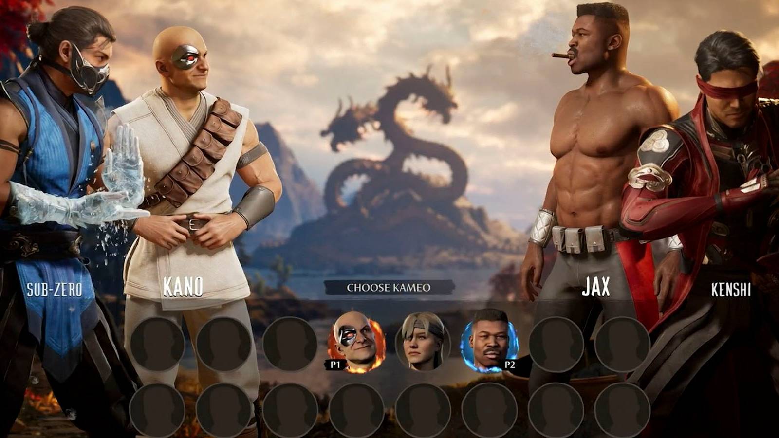 MK1 character selection