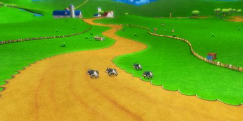 Mario kart Wii Moo Moo Meadows