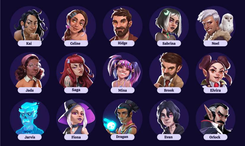 moonlight peaks characters