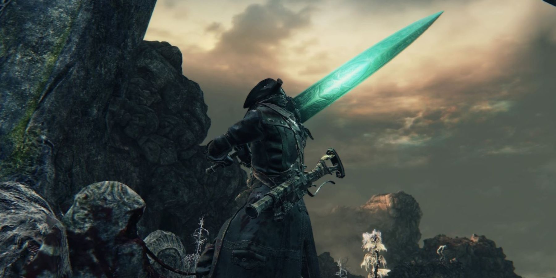 A Hunter wielding the Moonlight Sword