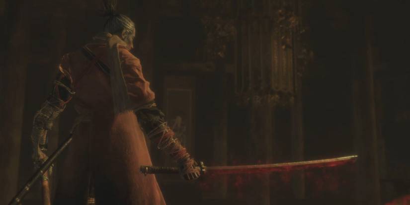 Sekiro unsheathing the Mortal Blade