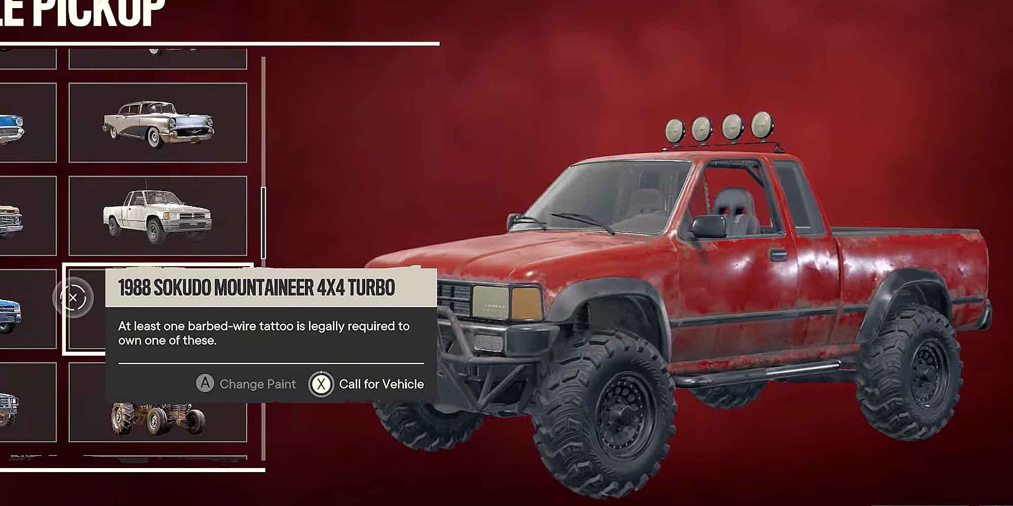Mountaineer 4x4 Turbo truck in Far Cry 6
