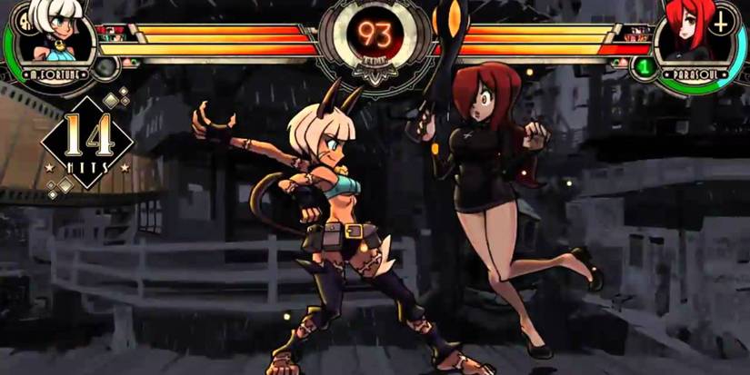 Ms Fortune battling Parasoul