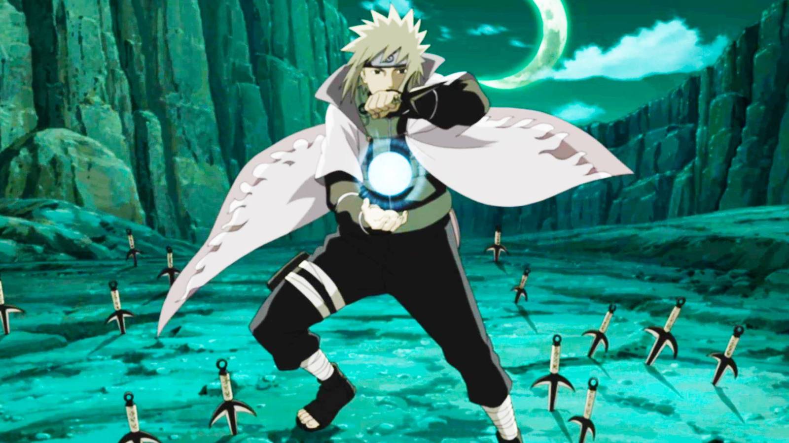 Naruto Minato Namikaze Rasengan Flying Thunder God Jutsu