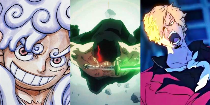 nika luffy zoro sanji monster trio one piece