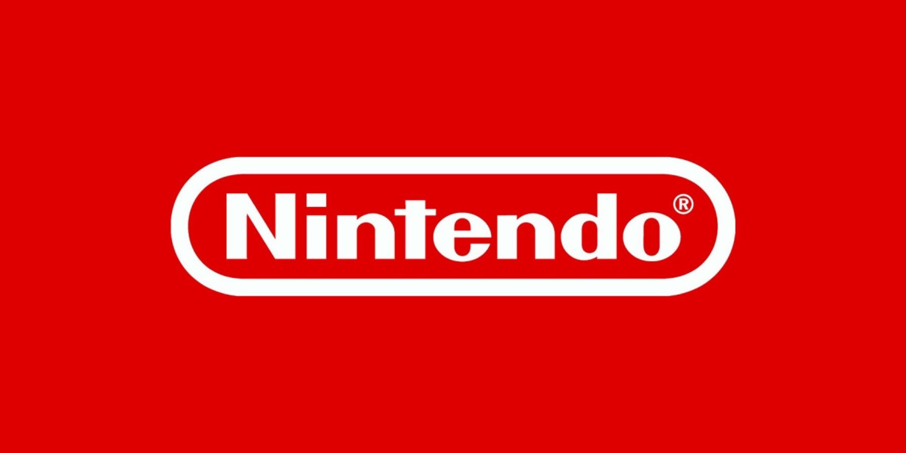 The Nintendo logo in white on a red background