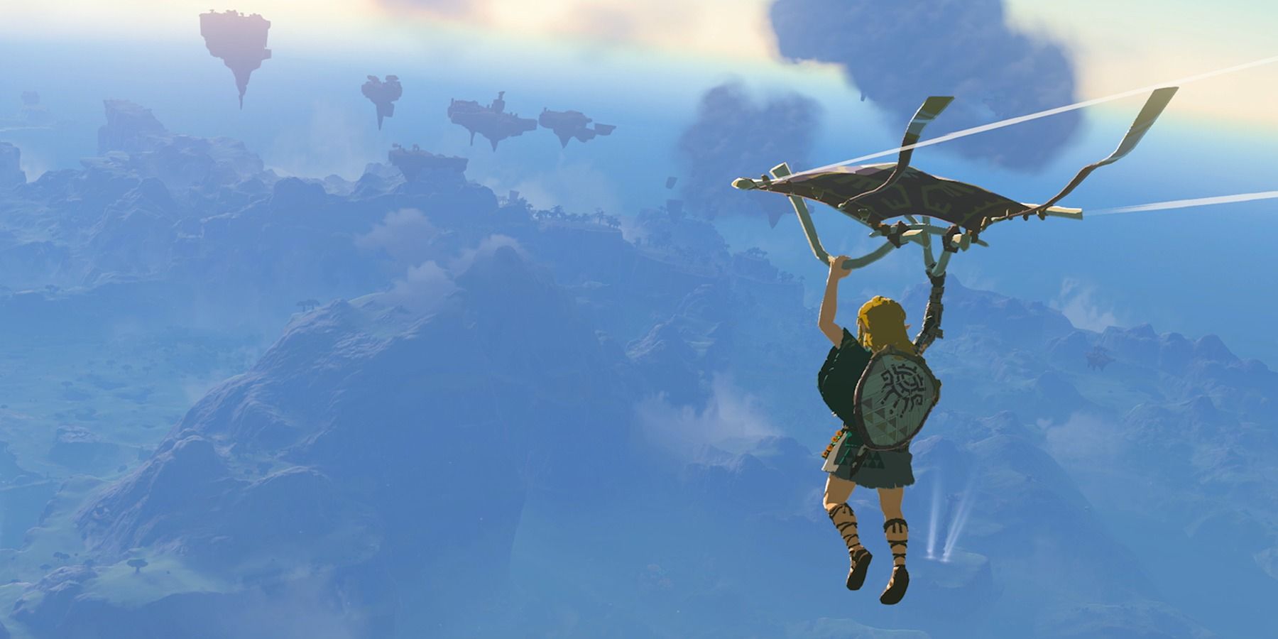 The paraglider is a crucial method of transportation for Link. Make it harder on him by refusing to use it.