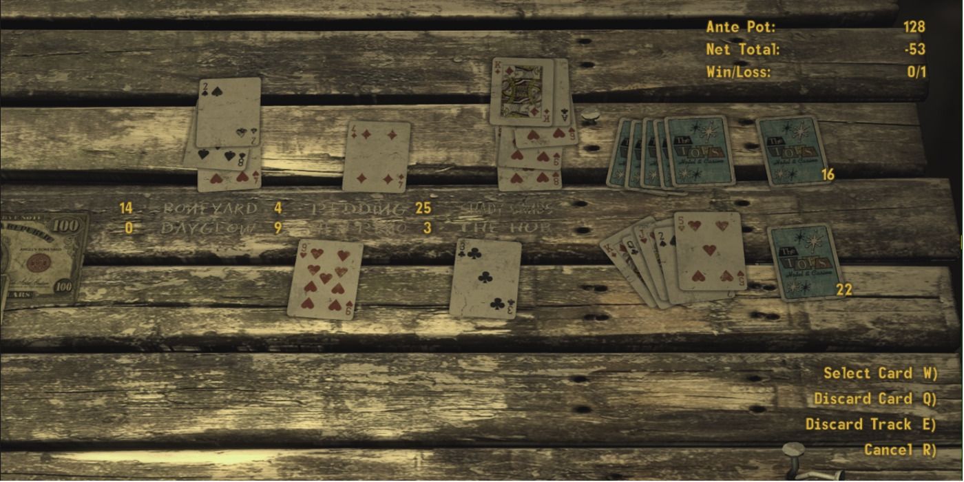 Fallout New Vegas Caravan card game